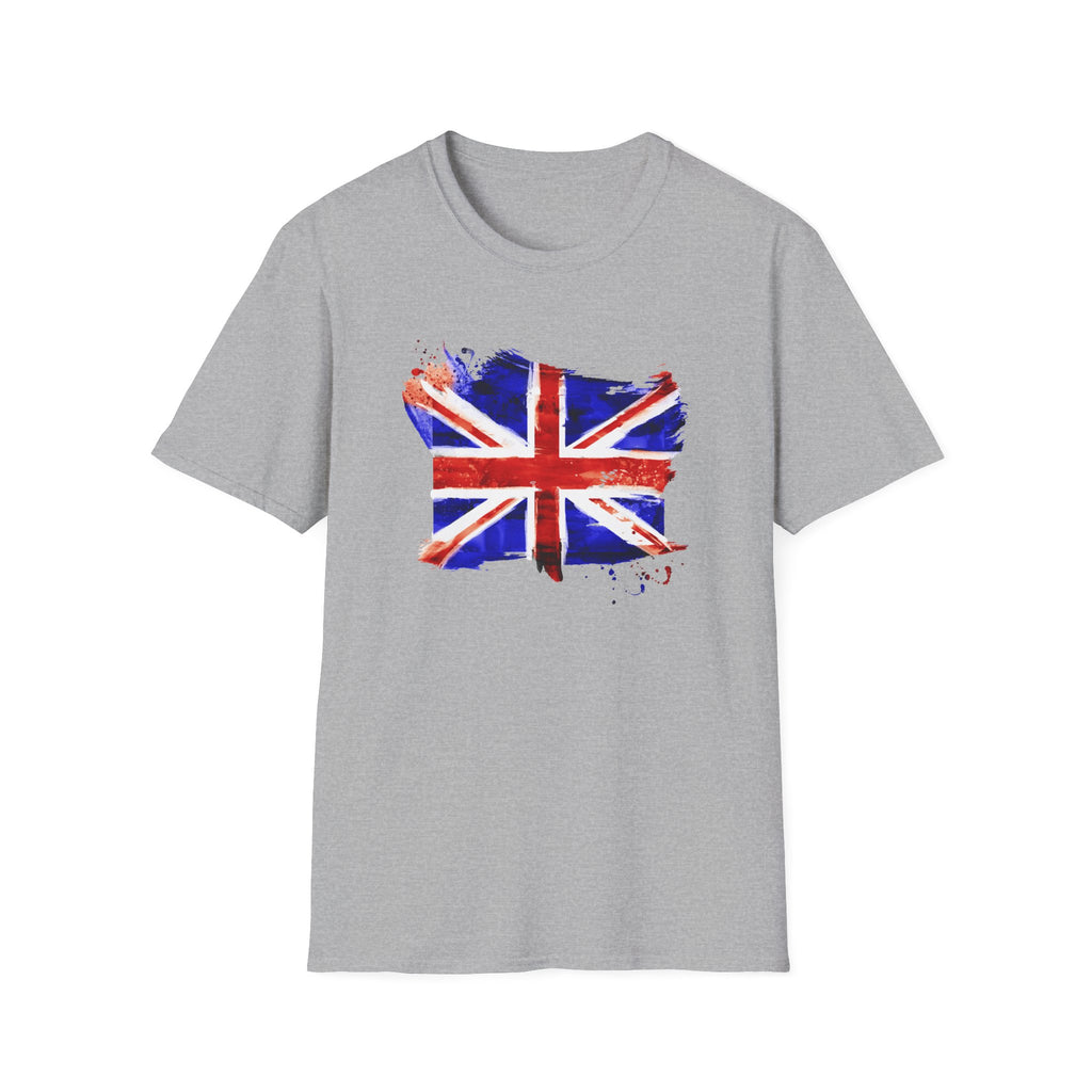 Union Jack Paint Brush UK Flag T-Shirt — British Pride Graphic Tee