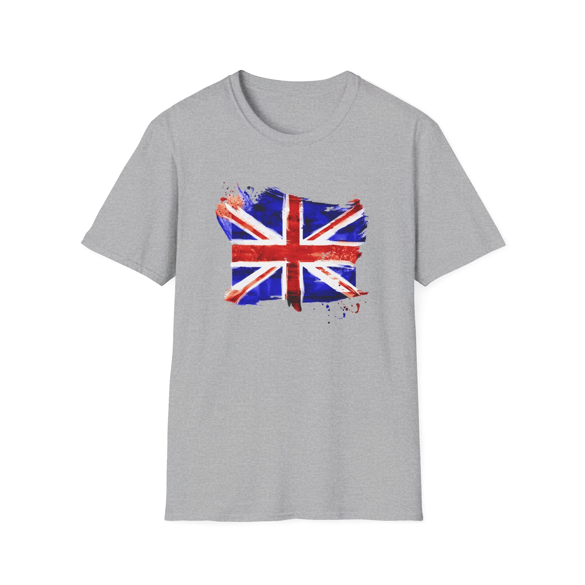 Union Jack Paint Brush UK Flag T-Shirt — British Pride Graphic Tee