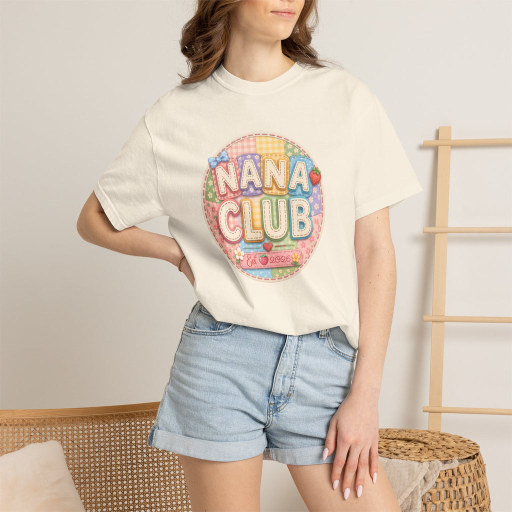 Nana Club T-Shirt — Retro Pastel Grandma Gift Tee