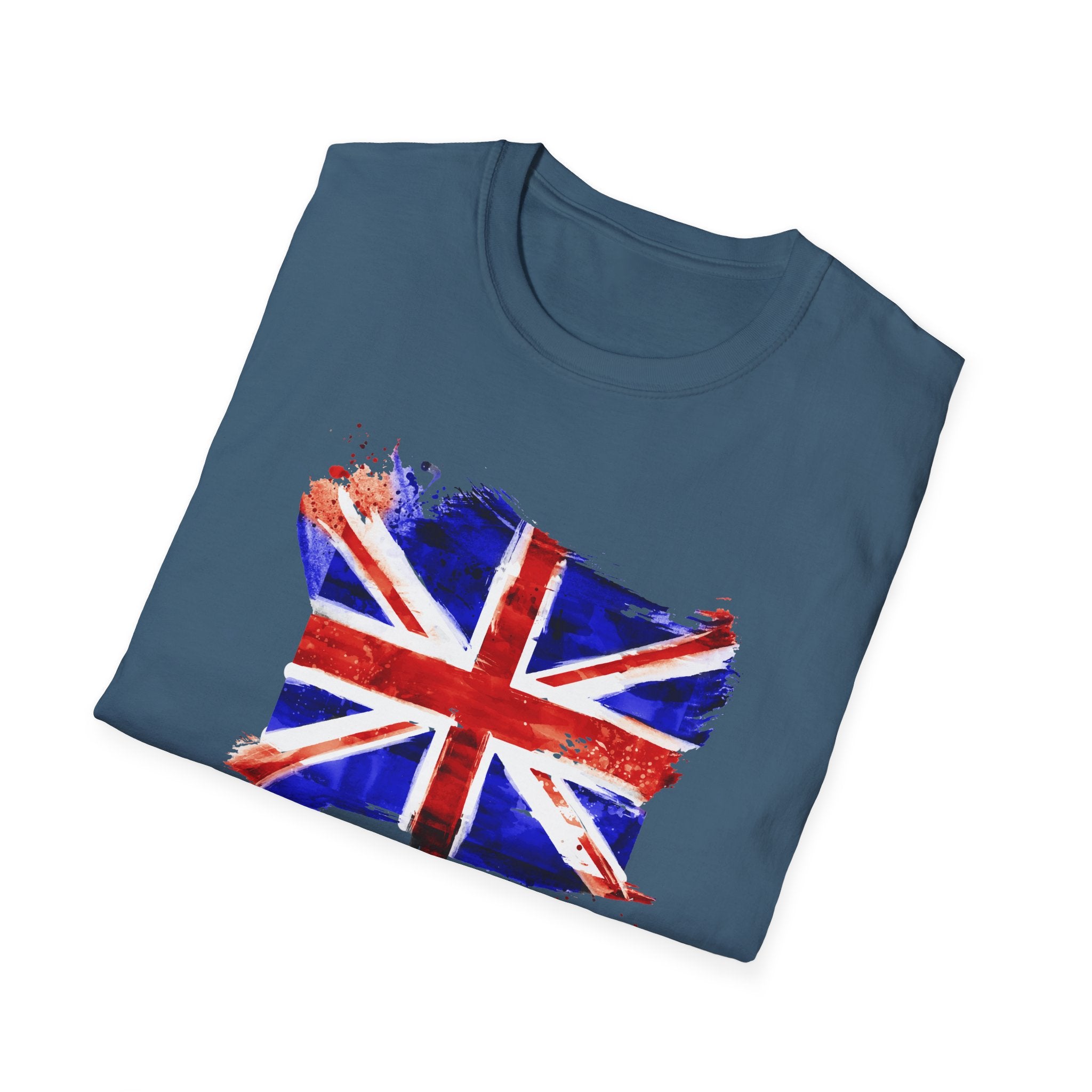 Union Jack Paint Brush UK Flag T-Shirt — British Pride Graphic Tee