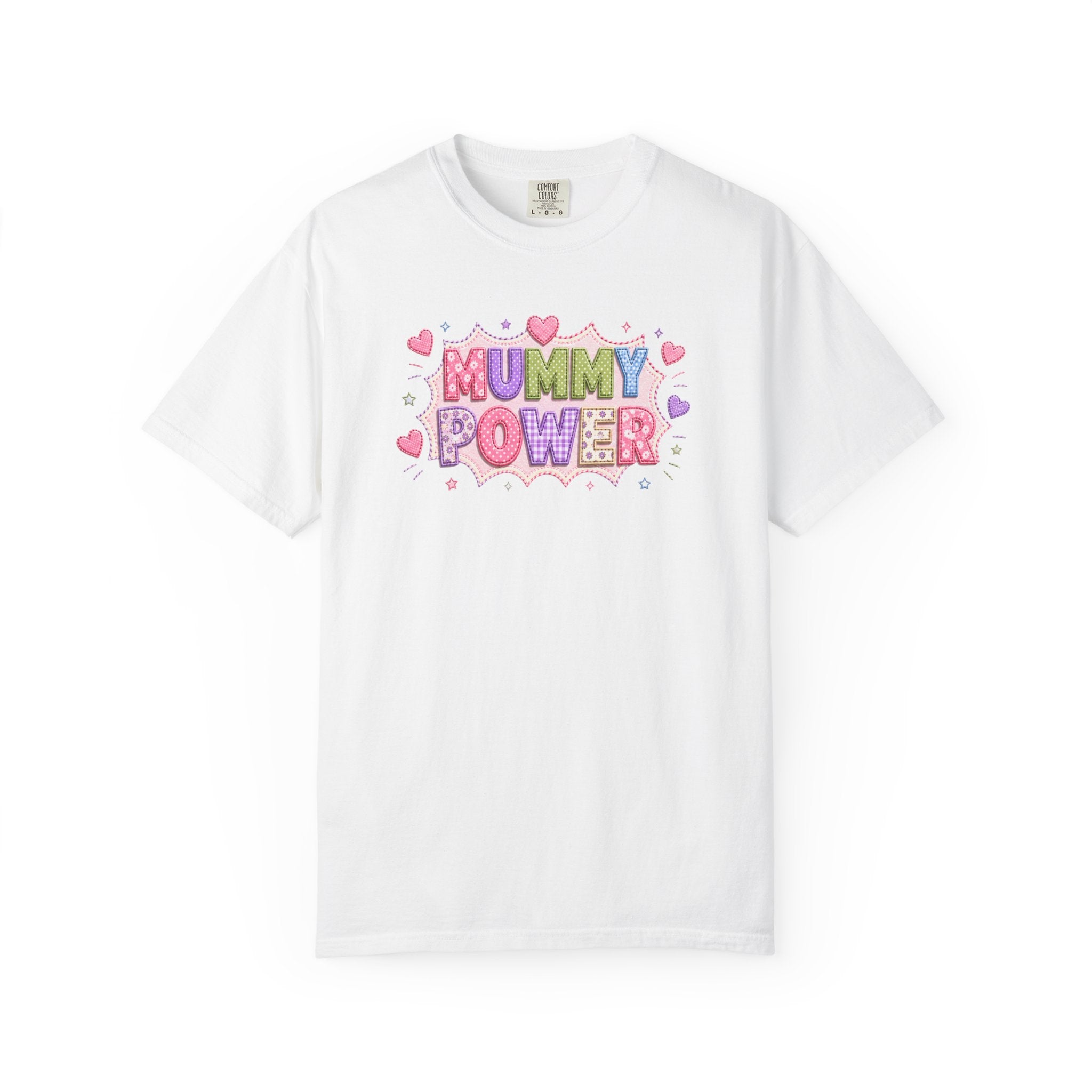 Mummy Power T-Shirt — Cute Pink Heart Mother's Day Tee