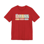 Granny Retro Nameplate T‑Shirt — Personalized Grandma Tee