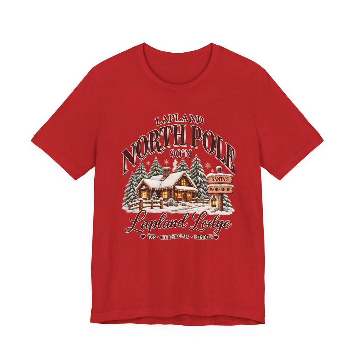 Lapland North Pole Lodge Christmas T-Shirt
