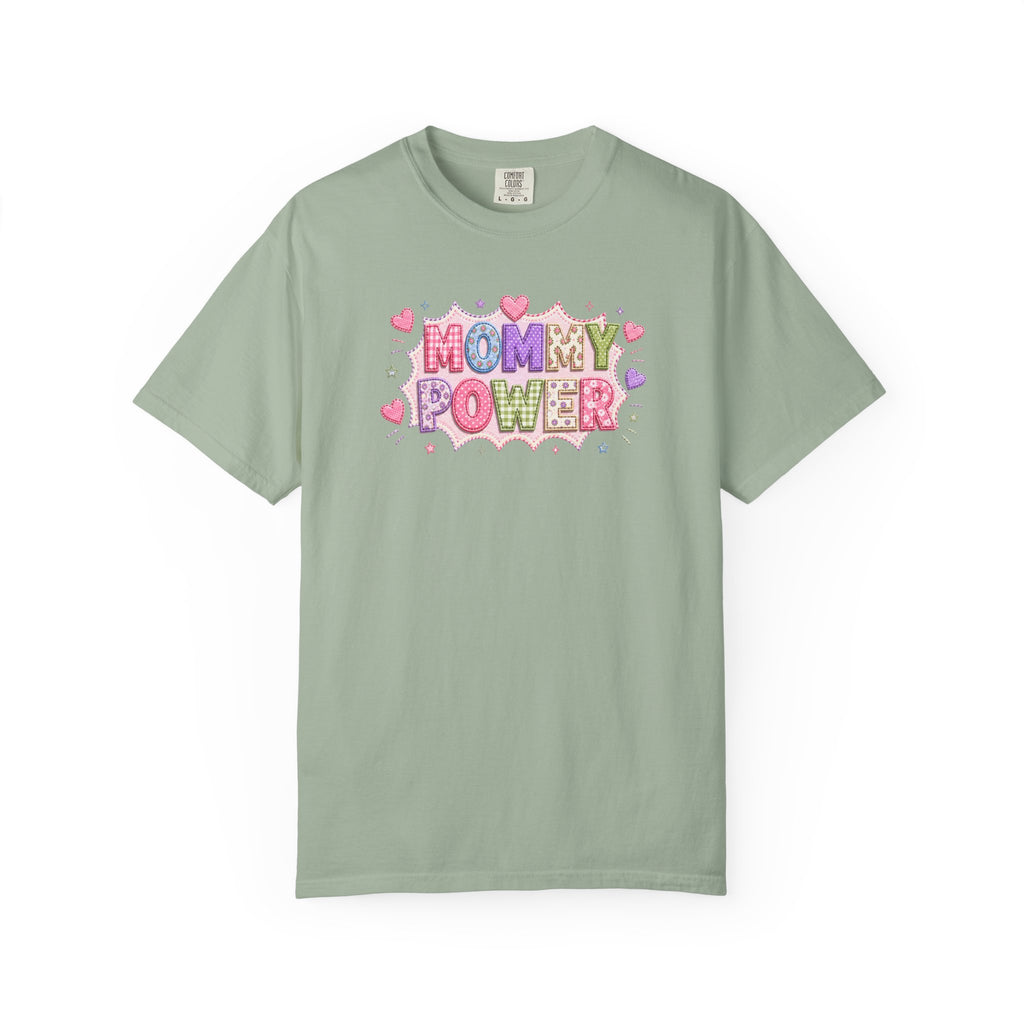 Mommy Power T-Shirt — Cute Heart Graphic Tee for Moms, Mother’s Day Gift