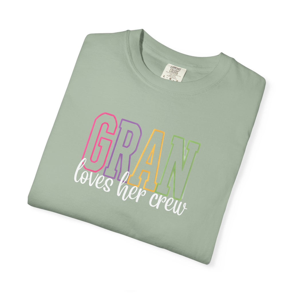T-Shirt — "Gran Loves Her Crew" Pastel Grandma Tee