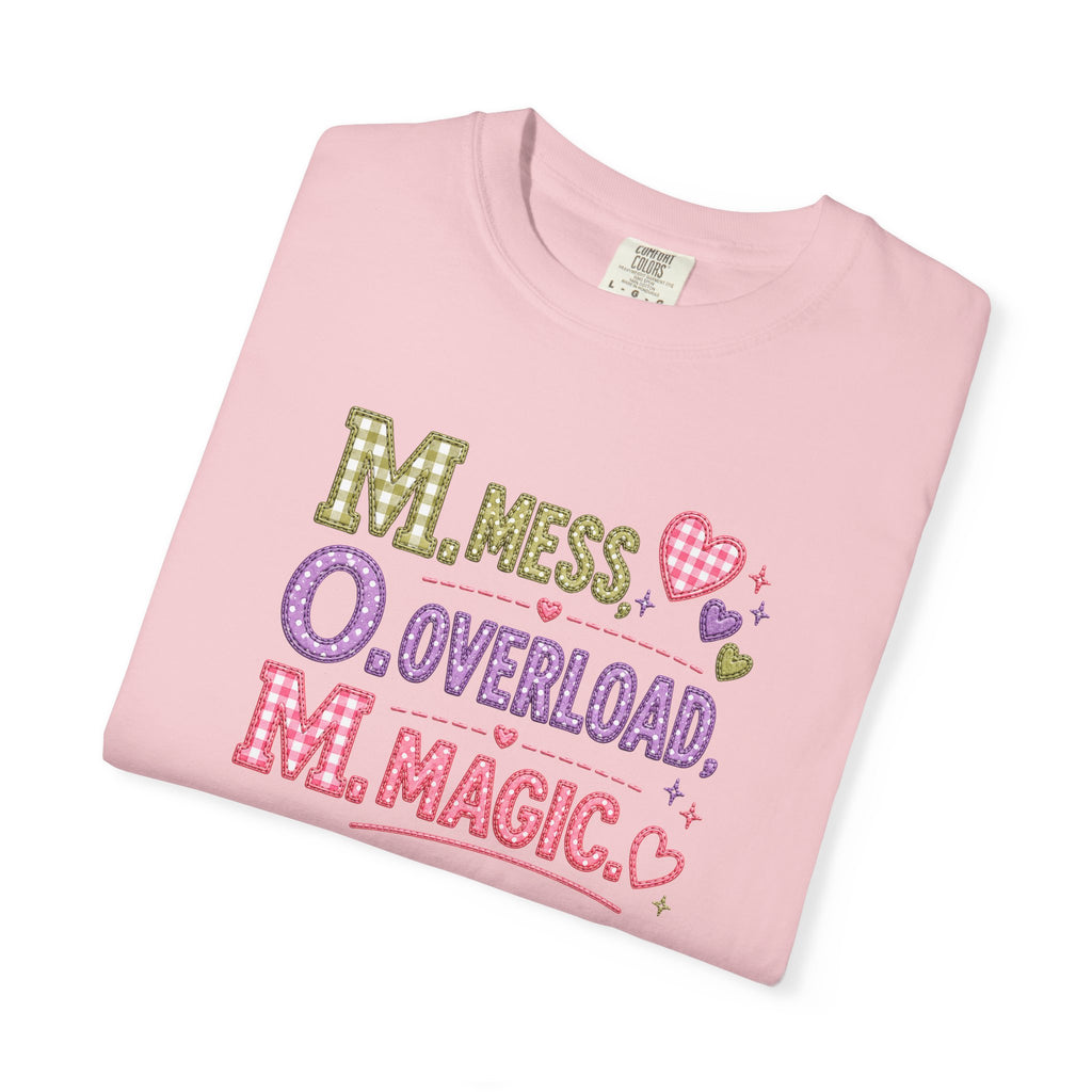 M.O.M. Graphic Tee — "Mess Overload Magic" Cute Mom Shirt