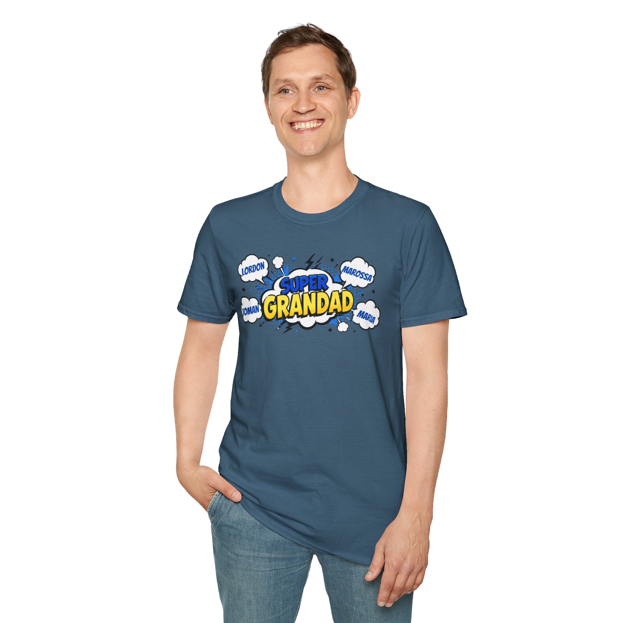 Super Grandad Comic-Style T-Shirt