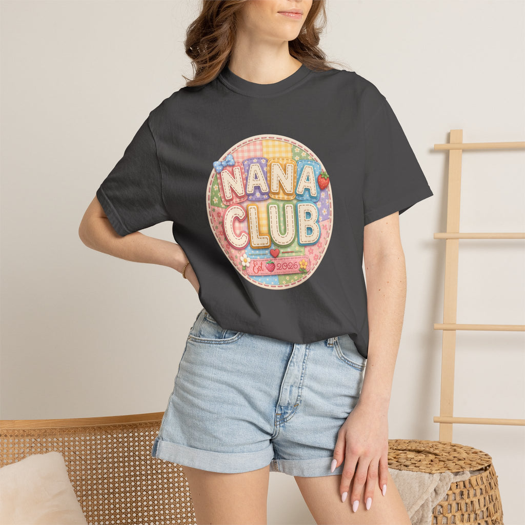 Nana Club T-Shirt — Retro Pastel Grandma Gift Tee