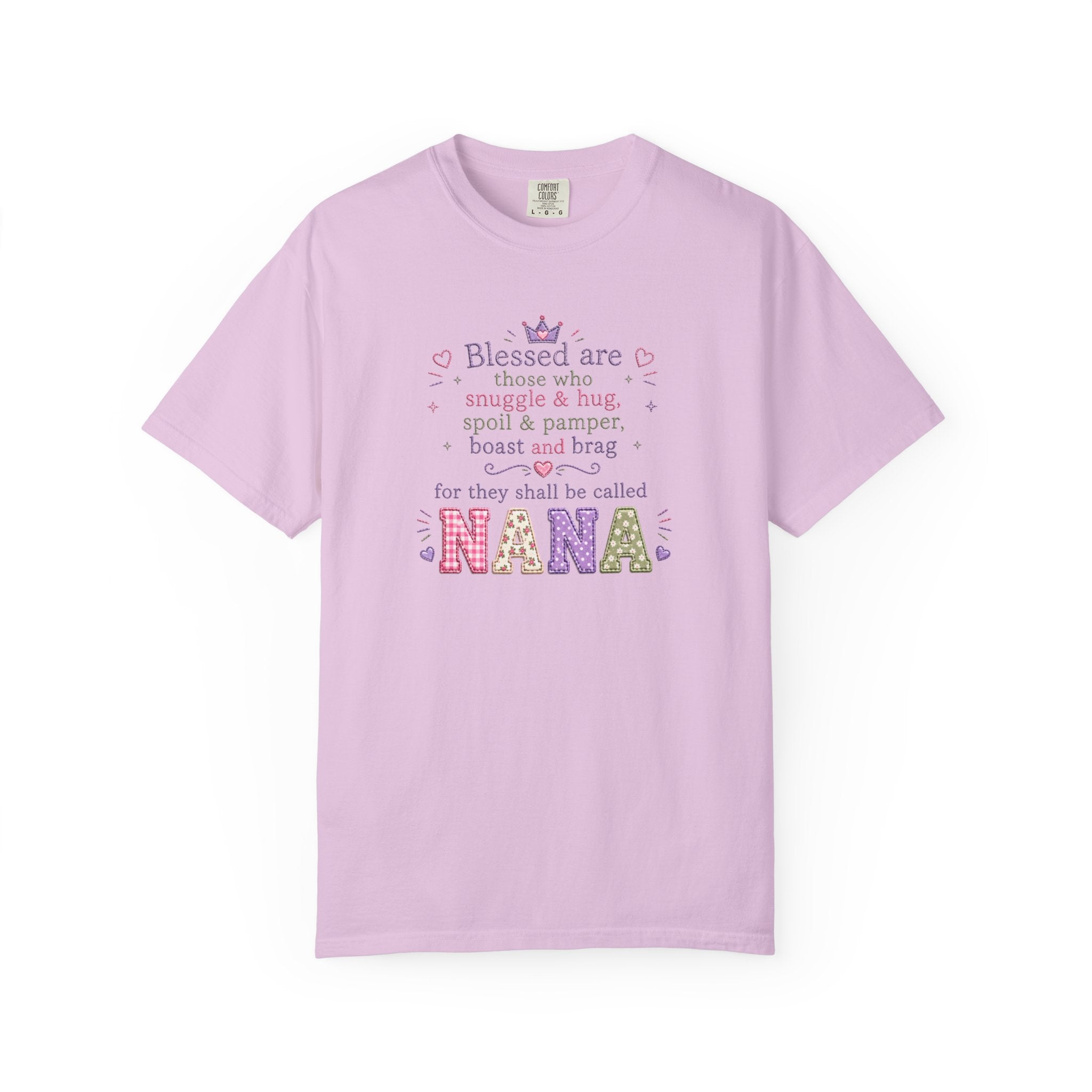 Nana Blessings T-Shirt — "Blessed are those who snuggle & pamper..." Grandmother Gift