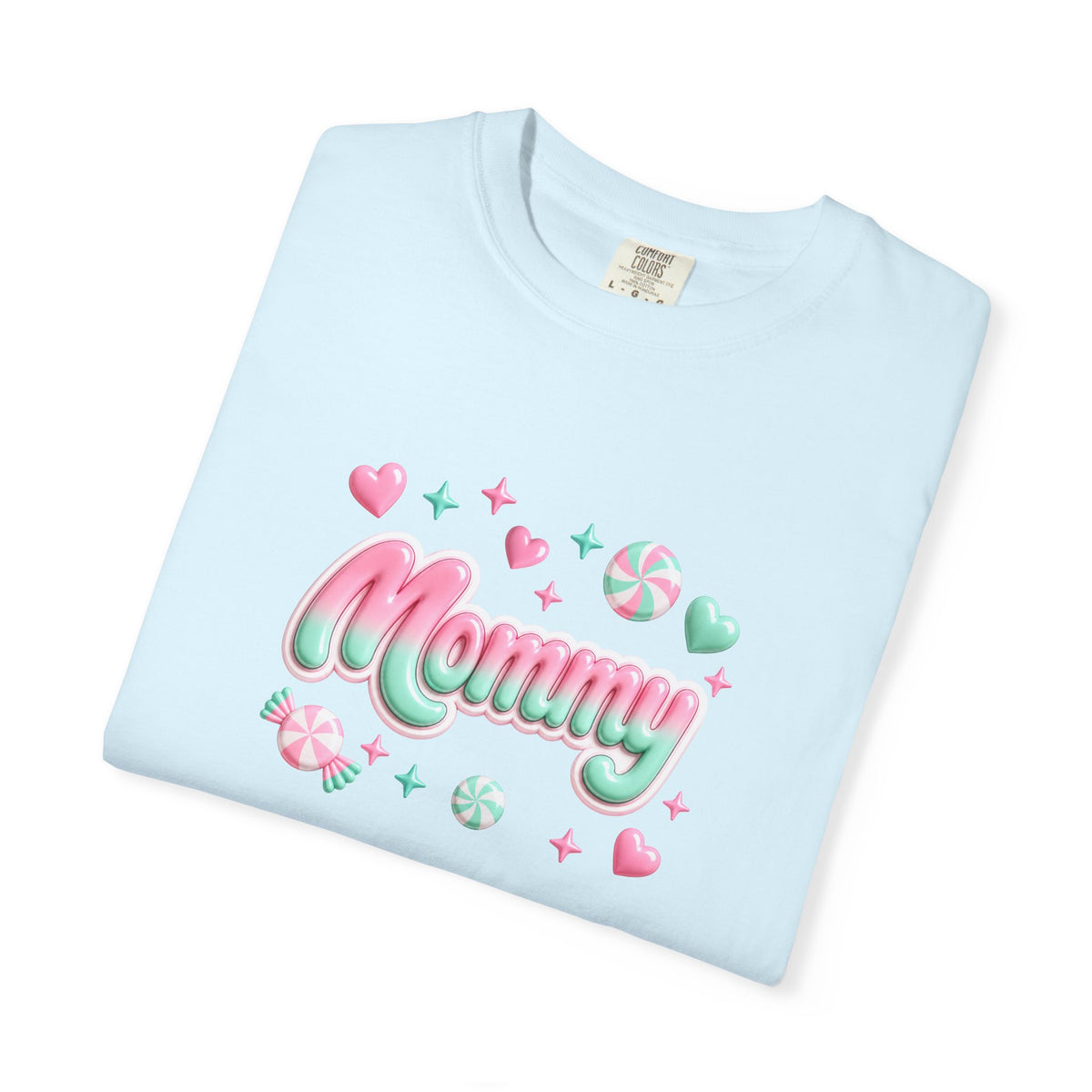 Mommy Pastel Candy Script T-Shirt