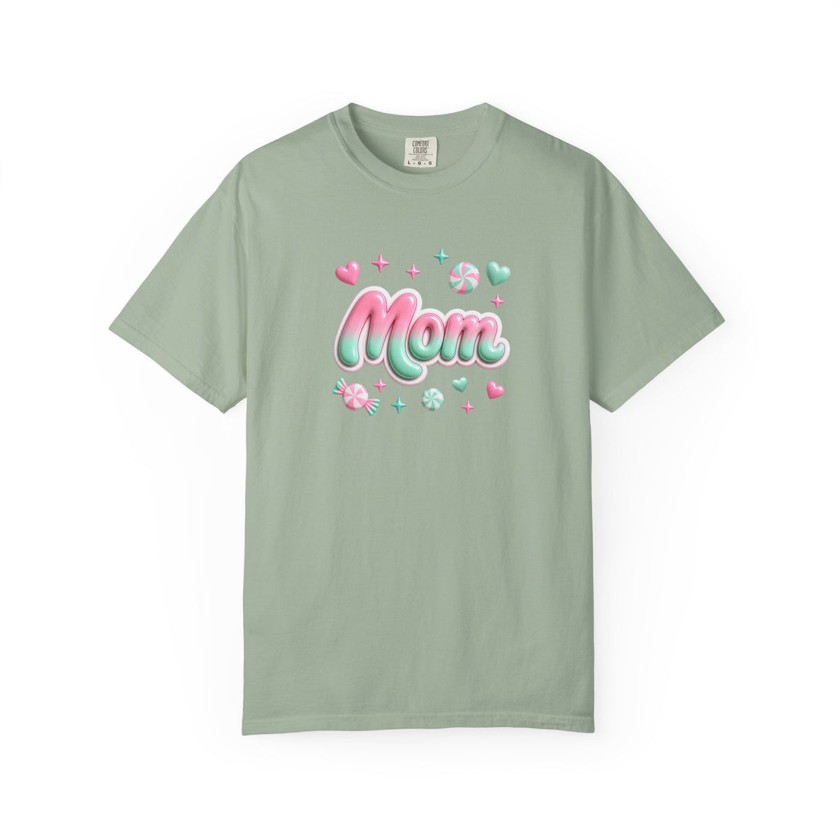 Mom Pastel Candy Script T-Shirt