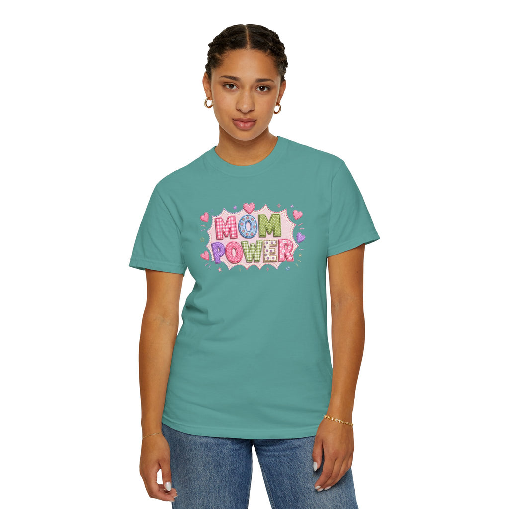 Mom Power T-Shirt — Cute Pastel Heart Mother's Day Tee