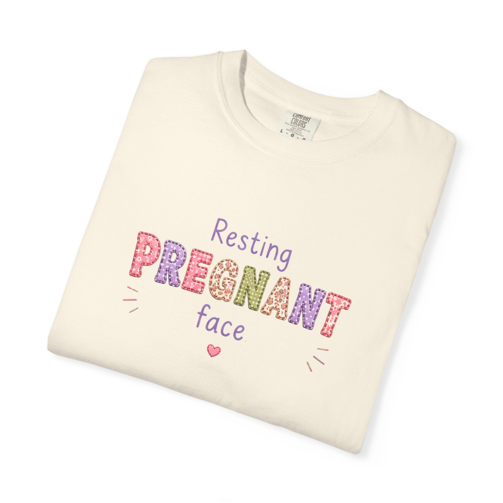 Pregnant Face T-Shirt — "Resting Pregnant Face" Cute Maternity Tee