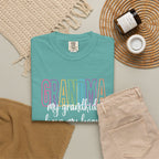 Grandma T-Shirt — "My Grandkids Have My Heart" Pastel Graphic Tee