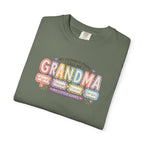 Grandma T-Shirt - My Favorite People Call Me Grandma (Cute Floral Retro Design)