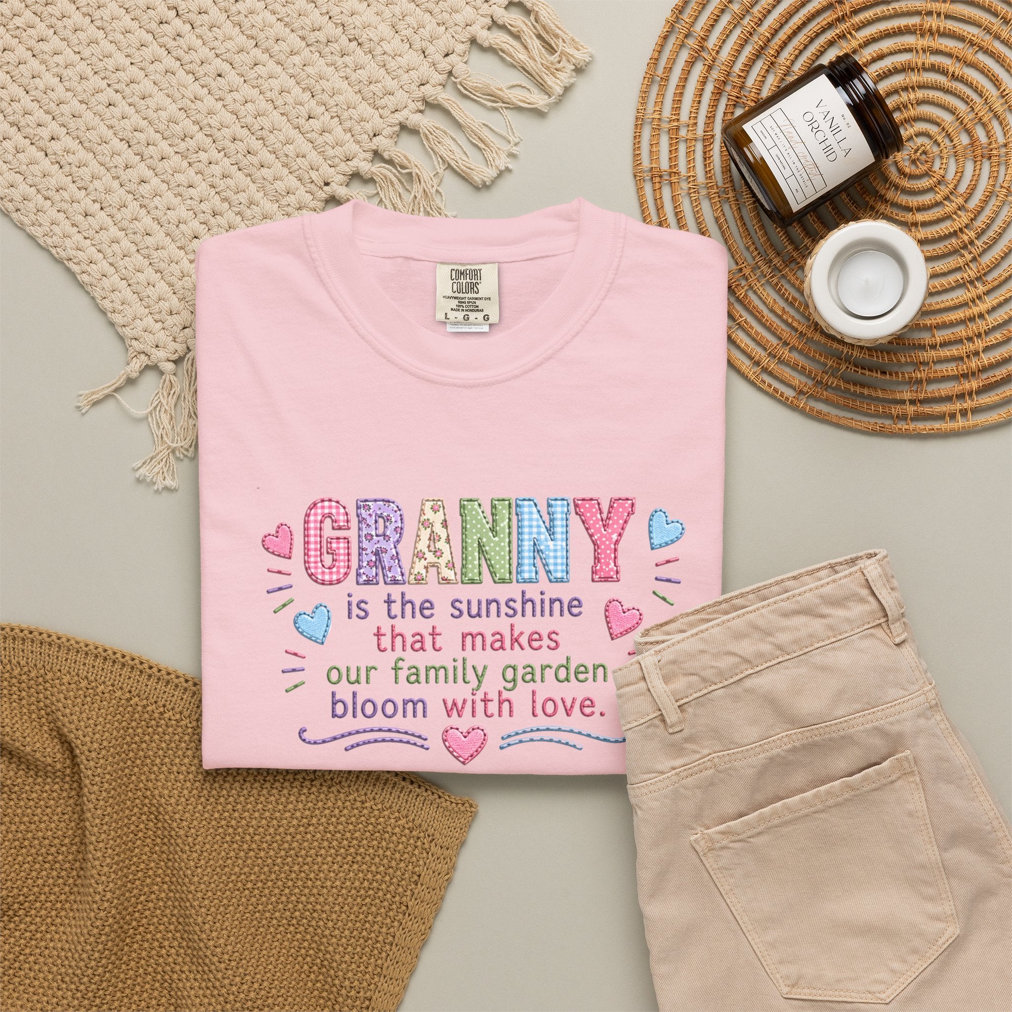 Granny Floral Tee — "Granny is the sunshine that makes our family garden bloom with love"