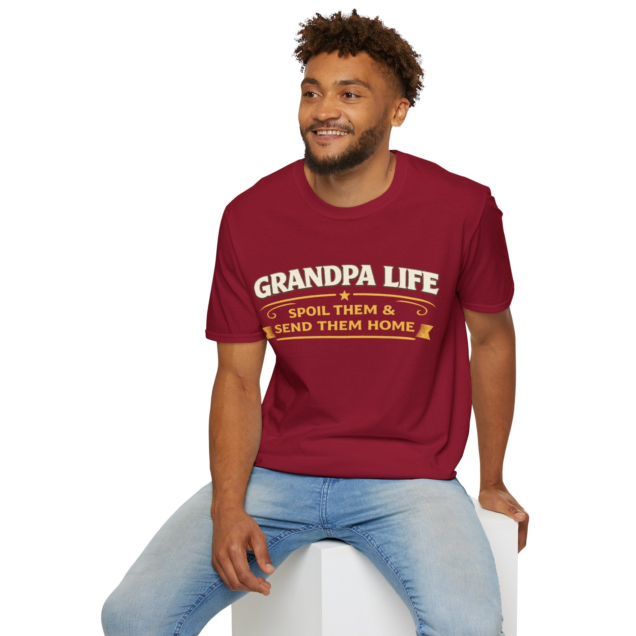 Grandpa Life T-Shirt — "Spoil Them & Send Them Home" Funny Grandpa Tee