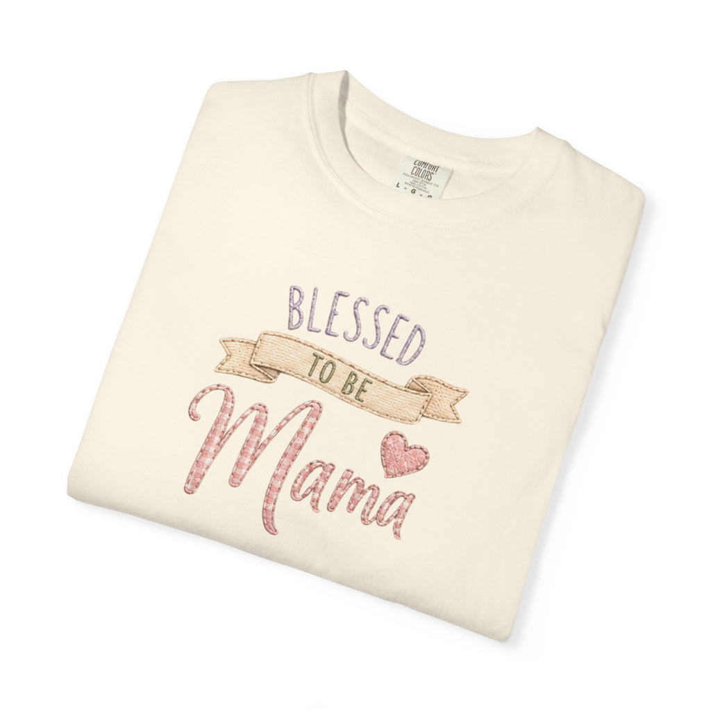 Blessed to Be Mama T-Shirt — Cute Mom Pregnancy Announcement Tee