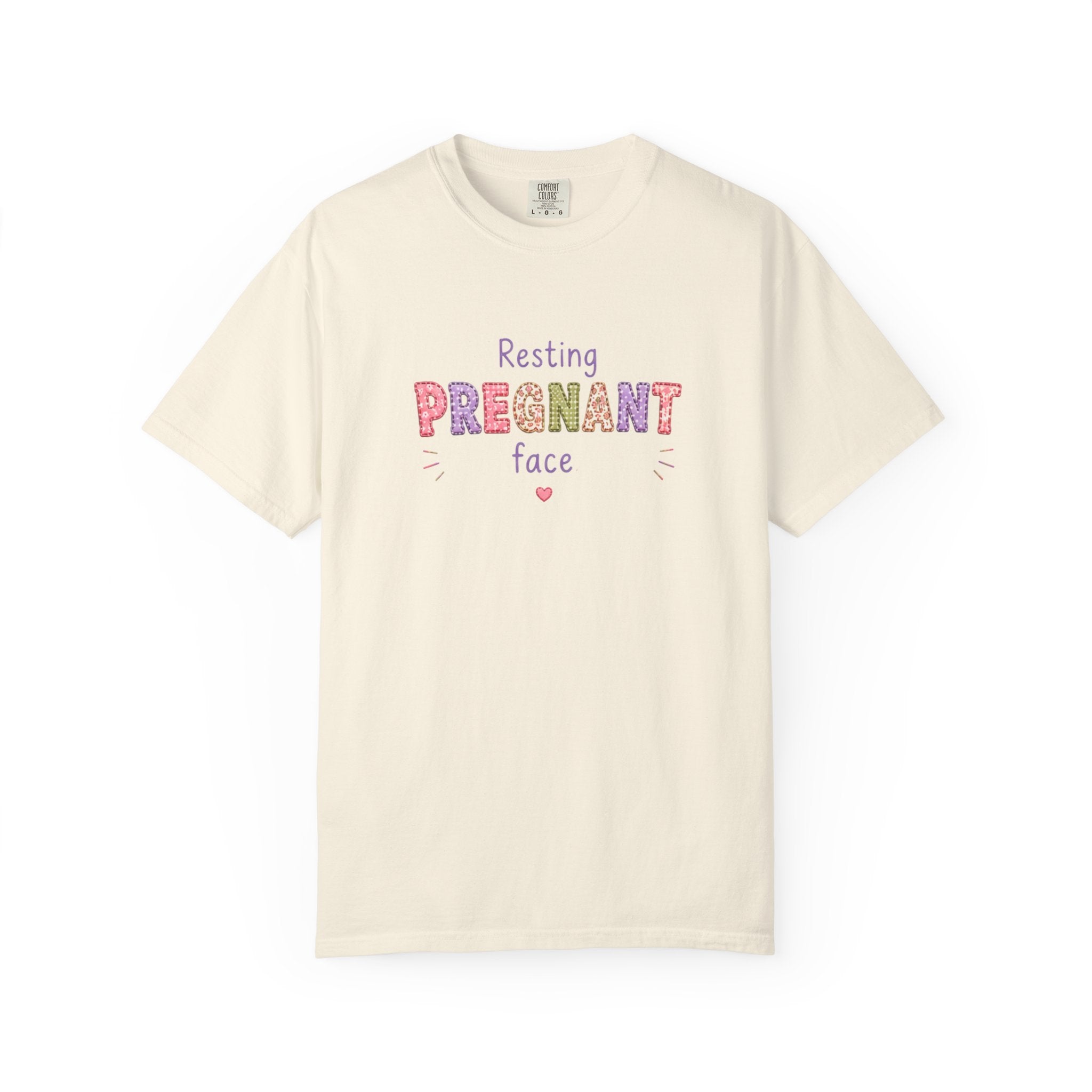 Pregnant Face T-Shirt — "Resting Pregnant Face" Cute Maternity Tee