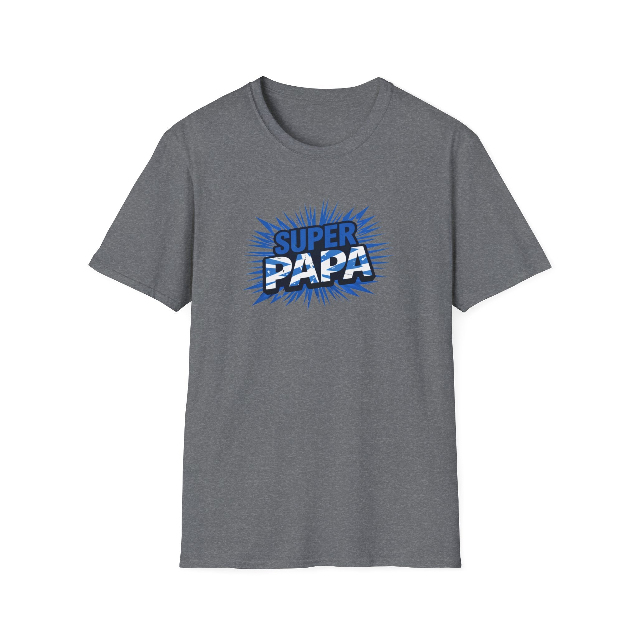 Super Papa Scotland Flag/Scottish themed T-Shirt – Comic Style Father’s Day Gift