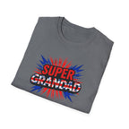 Super Grandad Union Jack/England themed Comic-Style T-Shirt