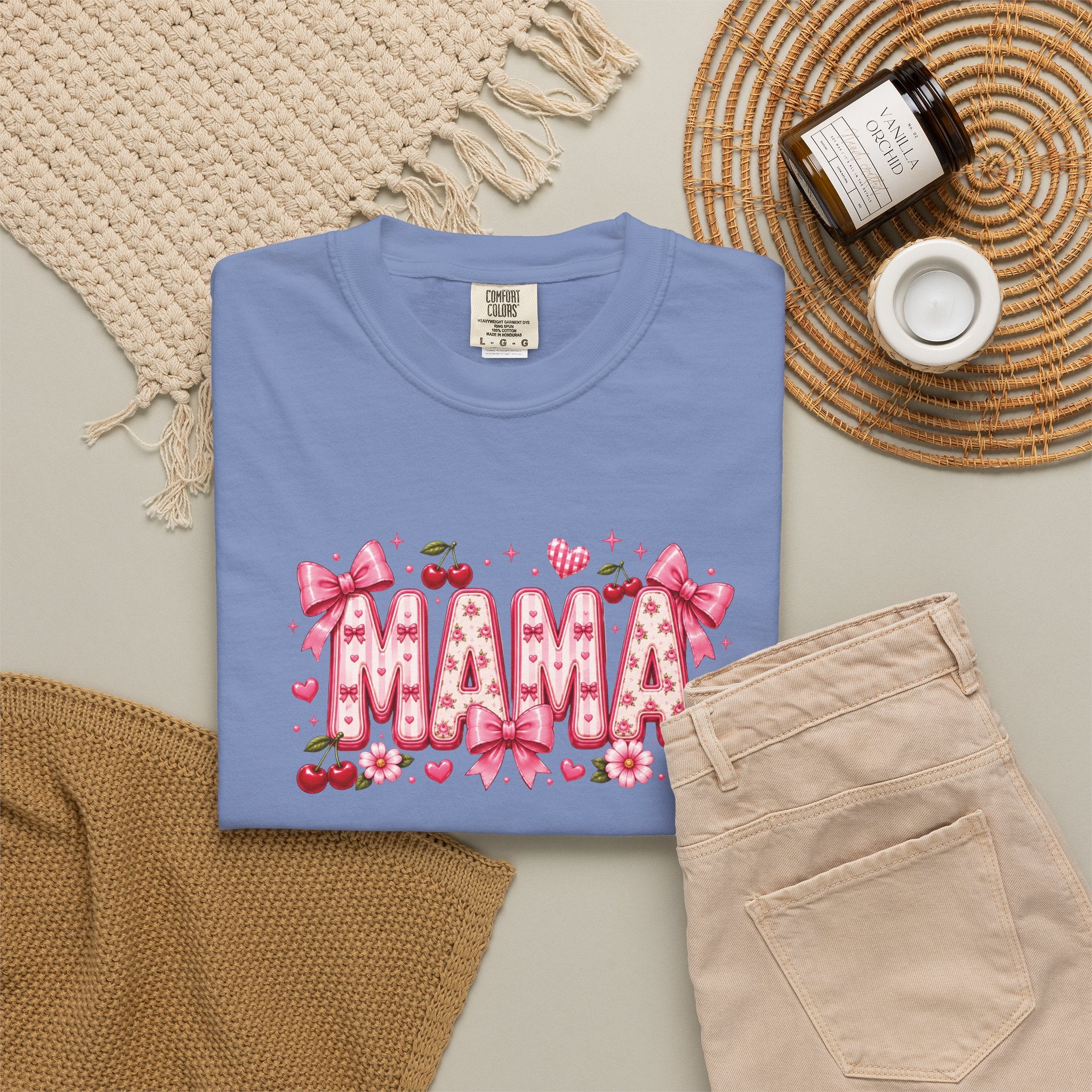 MAMA Floral Heart T-Shirt