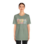 Granny Retro Nameplate T‑Shirt — Personalized Grandma Tee