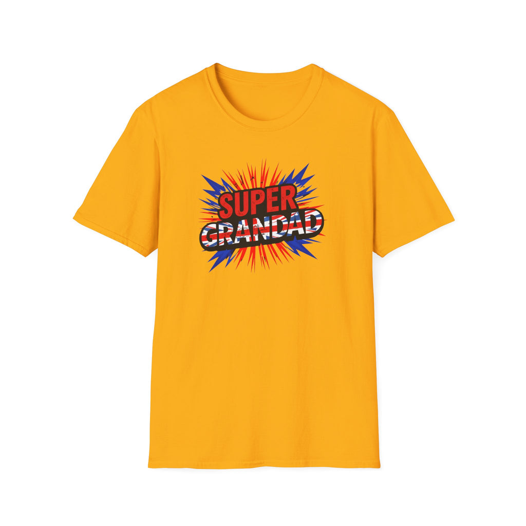 Super Grandad Union Jack/England themed Comic-Style T-Shirt