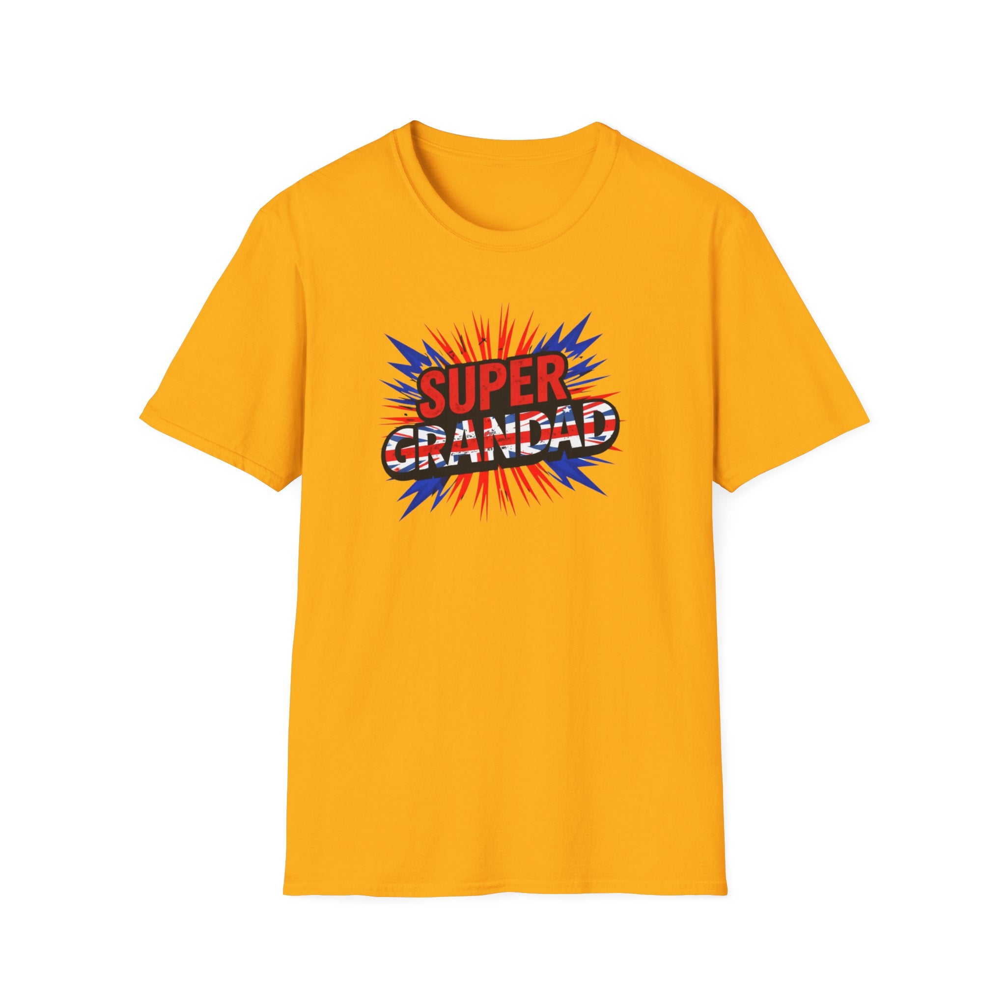 Super Grandad Union Jack/England themed Comic-Style T-Shirt
