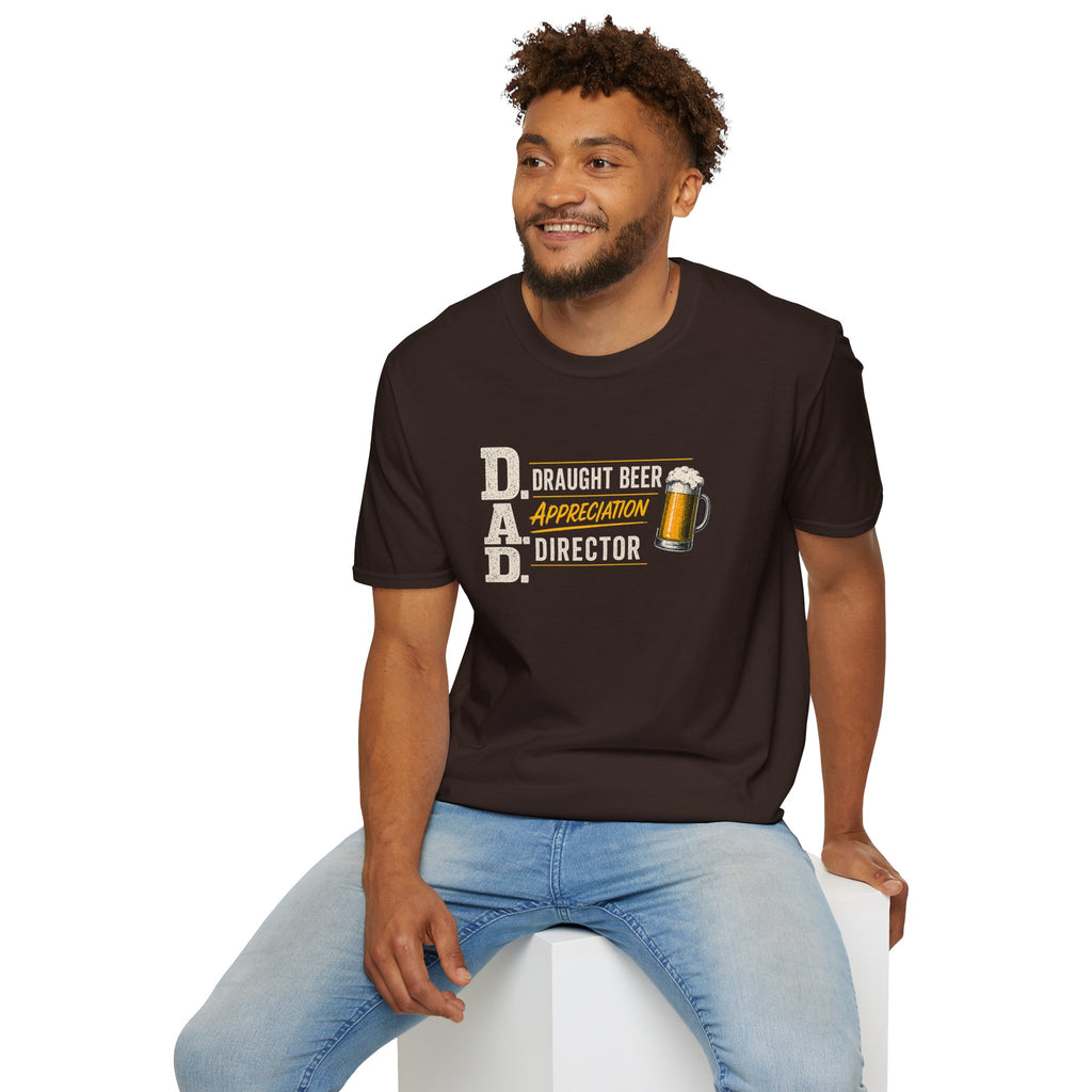 DAD Draught Beer Appreciation Director T-Shirt – Funny Father's Day Beer Tee