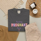 Pregnant Face T-Shirt — "Resting Pregnant Face" Cute Maternity Tee