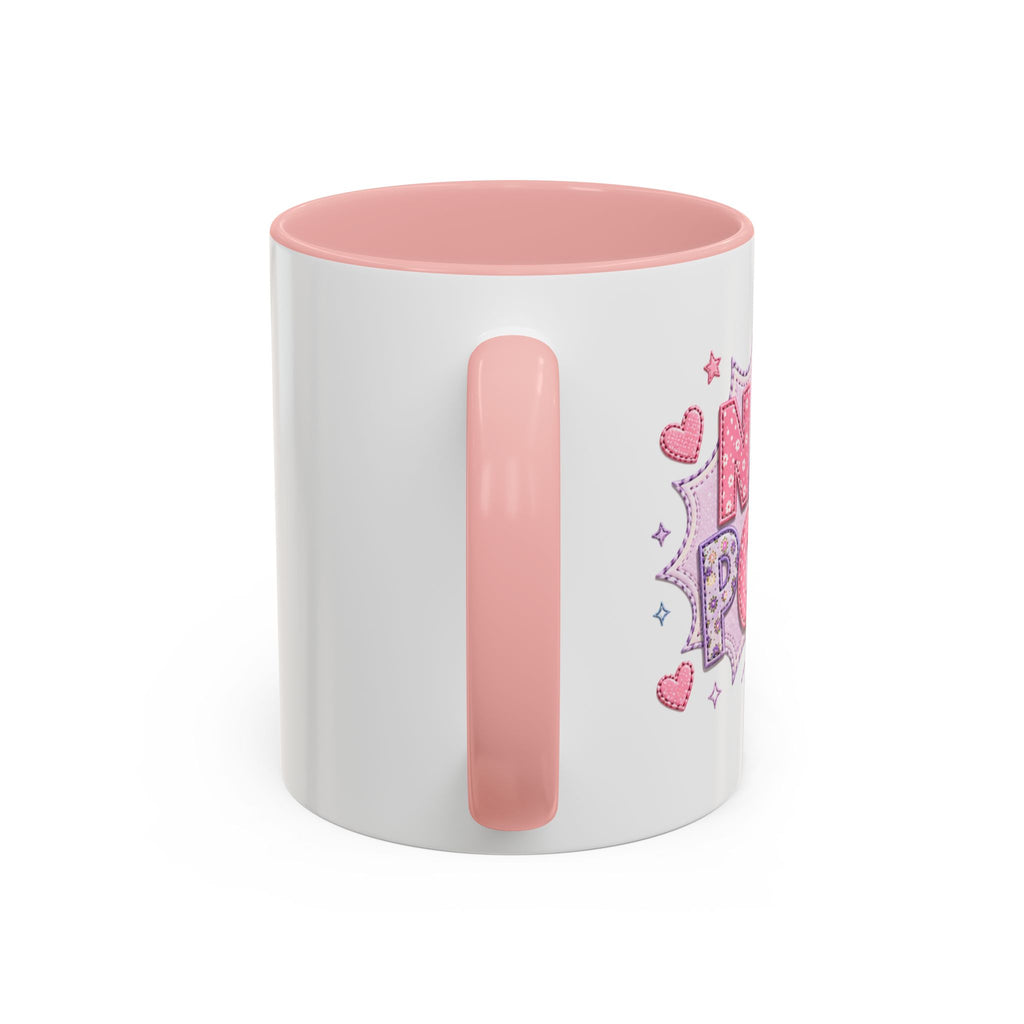 Nana Power Accent Coffee Mug — Cute Pastel 'Nana Power' Ceramic Cup (11/15oz)