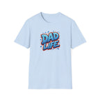 "Dad Life" Blue Graffiti Father T-Shirt