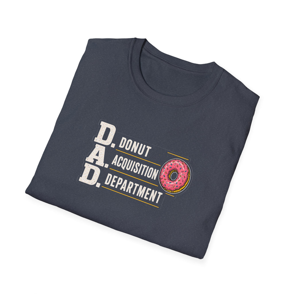 Donut Acquisition Department T-Shirt – D.A.D. Funny Dad Shirt for Donut Lovers