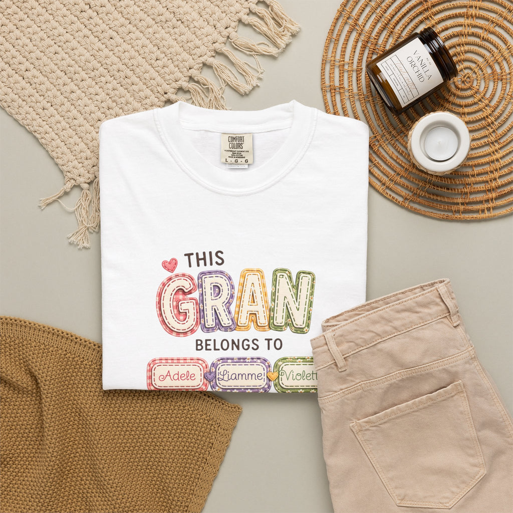 Gran Belongs To T-Shirt — Personalized "This Gran Belongs To" Family Names Tee