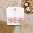 Grandma Power T-Shirt — Cute Heart Graphic Tee for Grandmothers