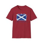 Made in Scotland T-Shirt — Watercolor Saltire Flag Tee