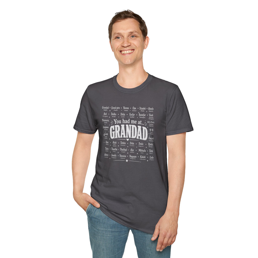 Grandad Word Cloud T-Shirt — "You had me at... GRANDAD" Father’s Day Gift