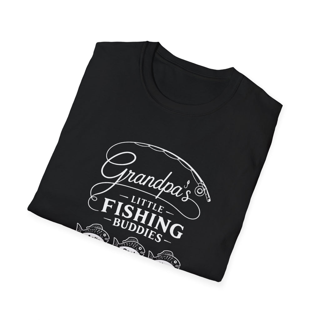 Fishing T-Shirt — "Grandpa's Little Fishing Buddies" Grandpa & Kids Matching Tee