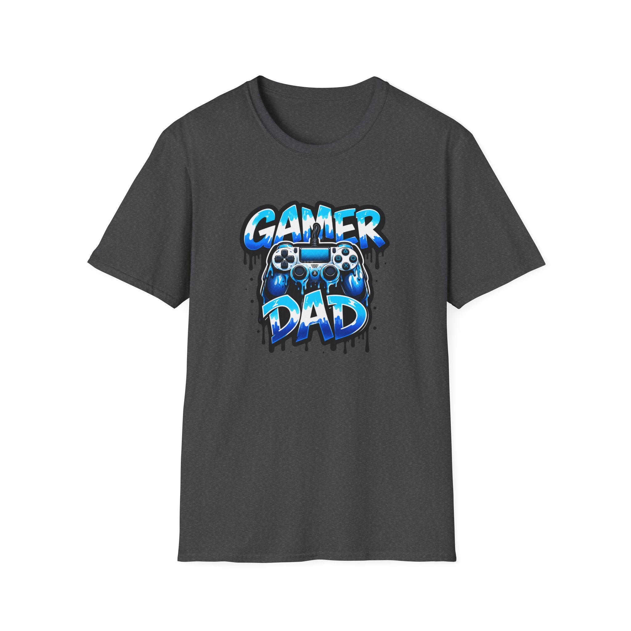 Gamer Dad T-Shirt — Blue Controller T-shirt