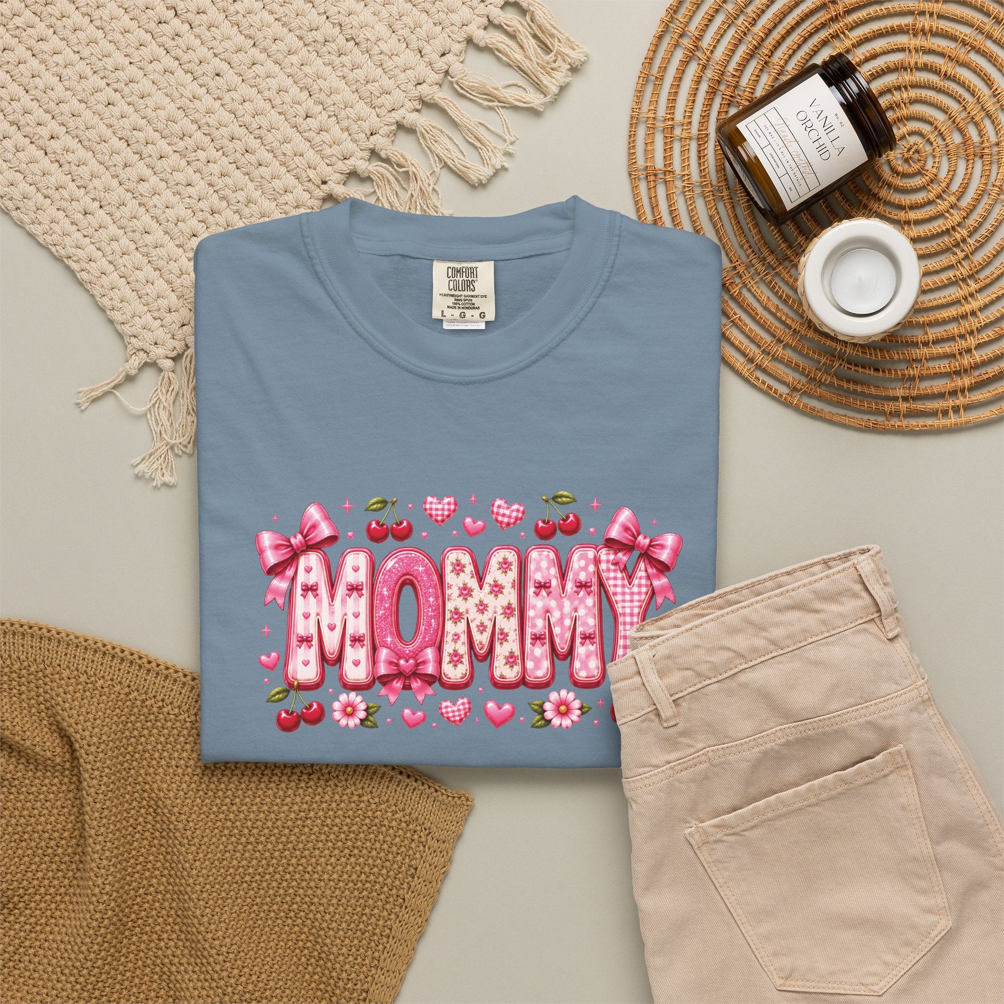 MOMMY Floral Heart T-Shirt