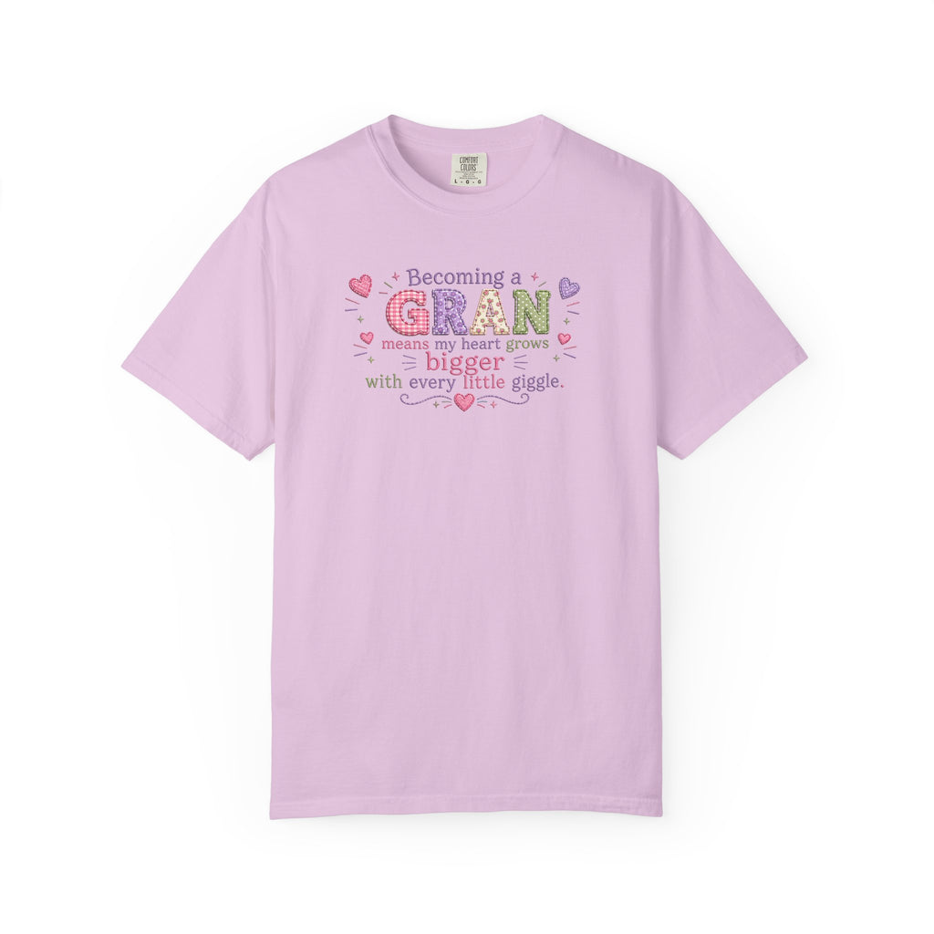 Heartfelt Gran T-Shirt - Becoming a Gran Means My Heart Grows Bigger