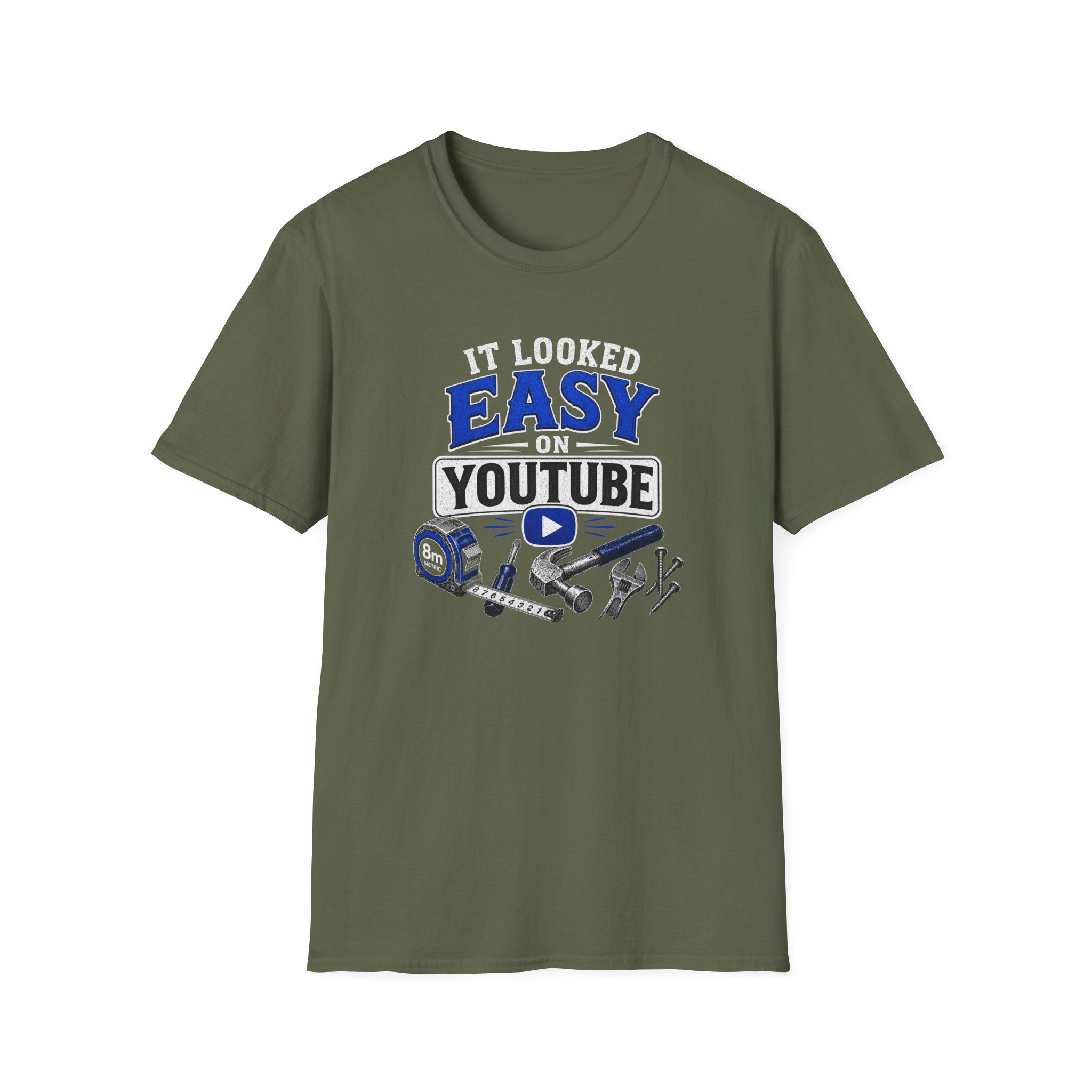 It Looked Easy on YouTube T-Shirt — Funny DIY & Mechanic Gift
