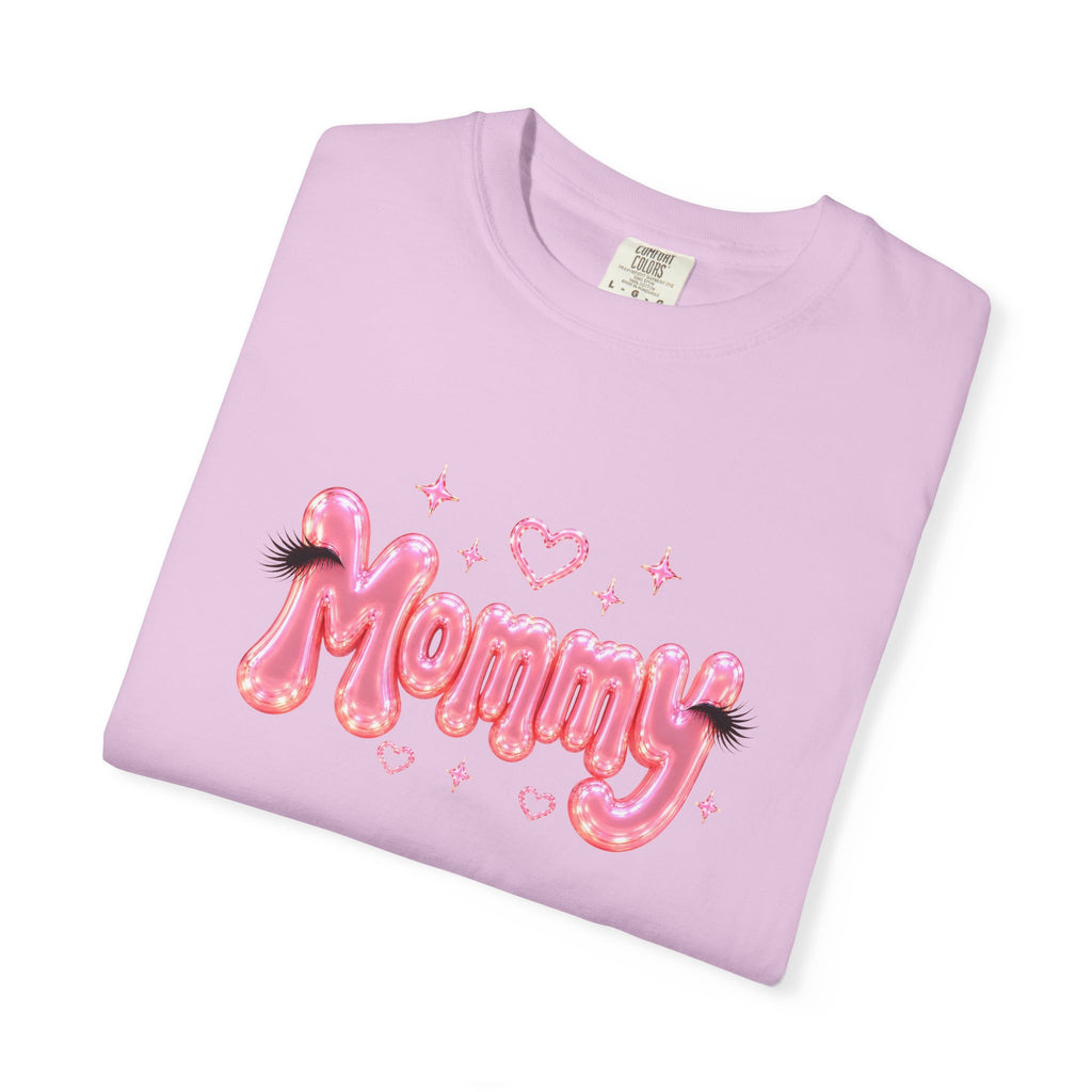 MOMMY Pink Balloon Eyelashes T-Shirt