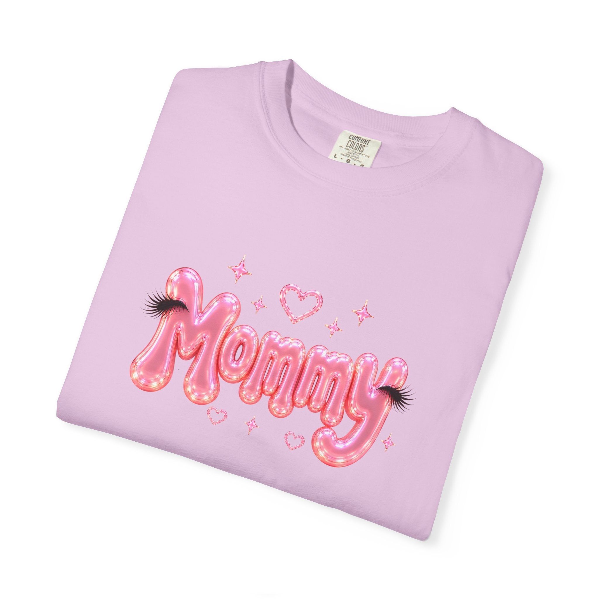MOMMY Pink Balloon Eyelashes T-Shirt