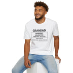 Grandad Warning T-Shirt – "Unlimited Biscuit Access" Funny Grandpa Gift