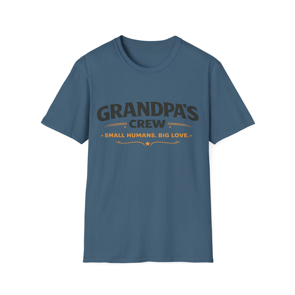 Grandpa's Crew T-Shirt — "Small Humans, Big Love" Grandpa Gift