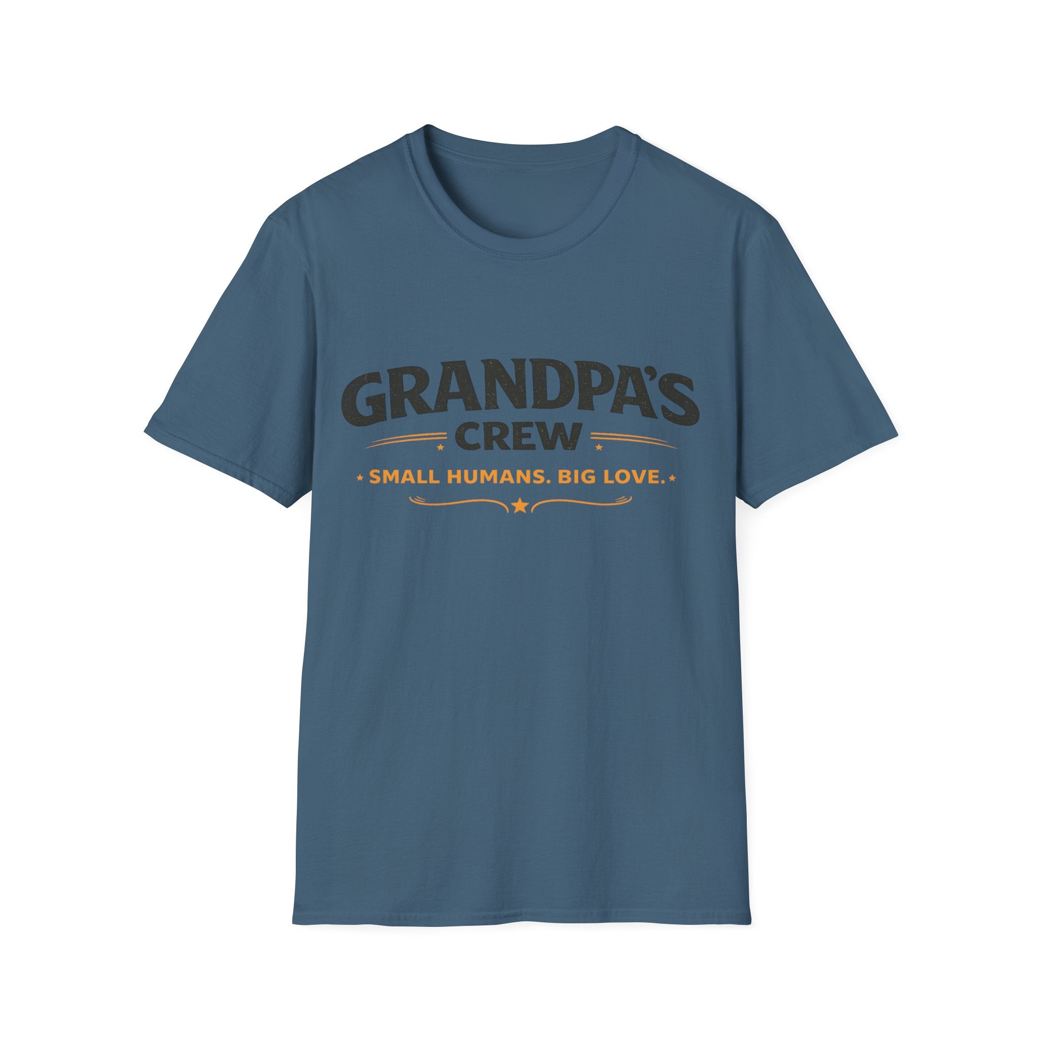Grandpa's Crew T-Shirt — "Small Humans, Big Love" Grandpa Gift