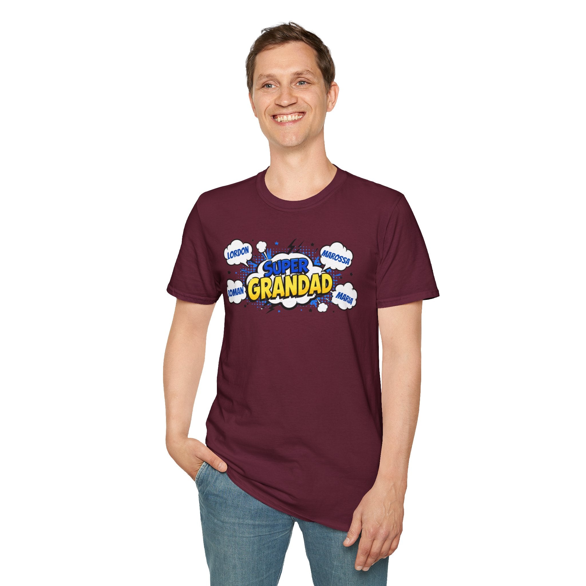 Super Grandad Comic-Style T-Shirt