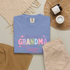 Grandma T-Shirt - "Becoming a Grandma Means My Heart Grows Bigger" - Cute Pastel New Grandma Gift